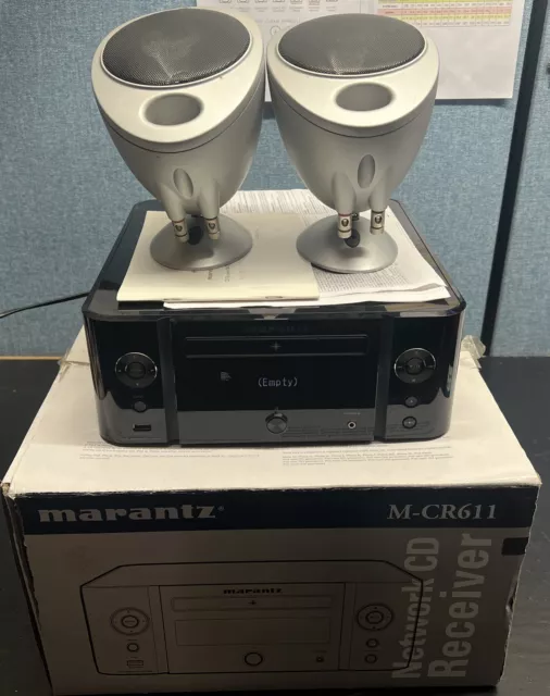 Marantz M-CR611 Network Receiver CD DAB WiFi Bluetooth + KEF Egg Speakers