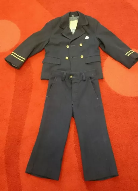 Vintage Childs / Toddler Suit Captain / Nautical style 'Gondola'