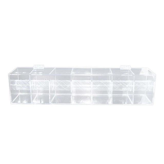 Begchy Distributeur D'Étiquettes Réglable En Acrylique - Porte-Rouleau Autocollants Transparent