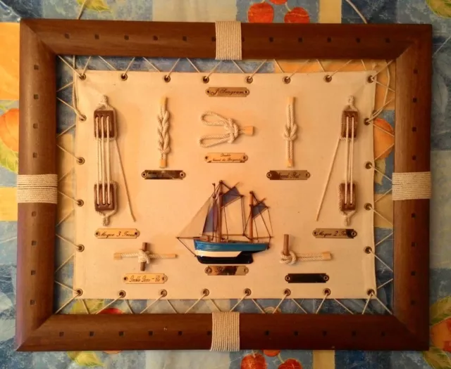 CUADRO CON MOTIVO NÁUTICO 50x40 cm