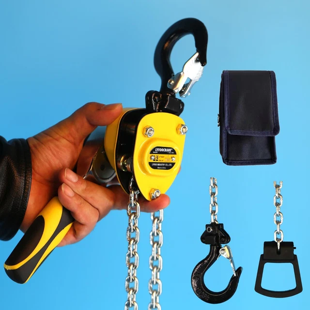 Manual Lever Hoist 1100lbs 5 ft Come Along Puller Rachet Lever Hoist (0.5T-1.5M)