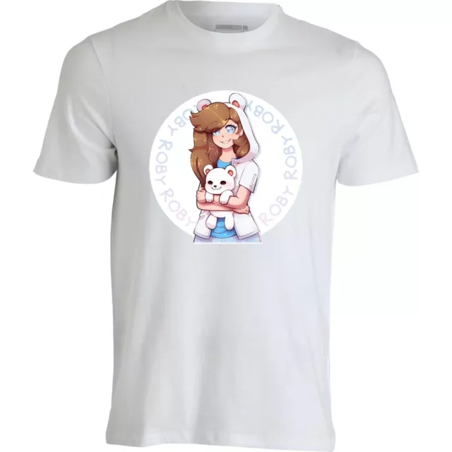 Maglietta t-shirt Roby Youtuber t-Shirt Orsi Bambino Bambina Roblox