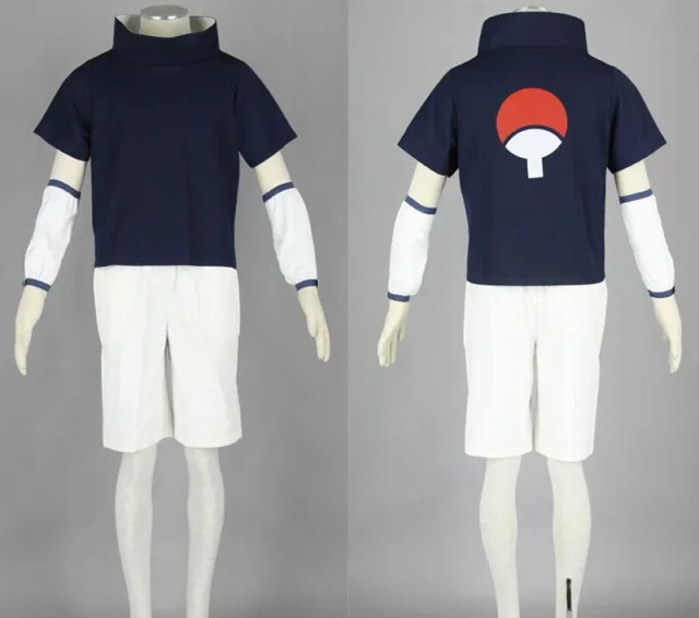 NARUTO Uchiha Sasuke Cosplay Costume Costume T-Shirt Short full set