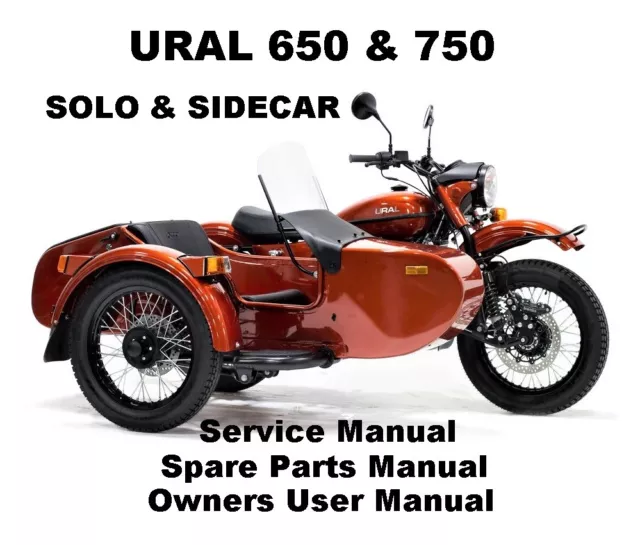 URAL 650 750 Owners Workshop Service Repair Parts Manual PDF Files SOLO SIDECAR