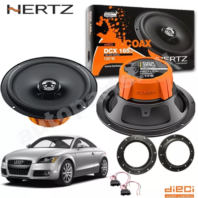 Set 2 Haut Parleur Haut-Parleurs Hertz DCX 165.3 Avant pour Audi Tt (8J) Du 2006