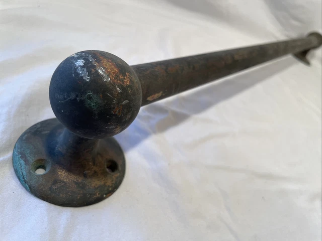 Antique Towel Rack Holder Brasscrafters? Deco Vtg Victorian Brass Bar (2 Avl) 3