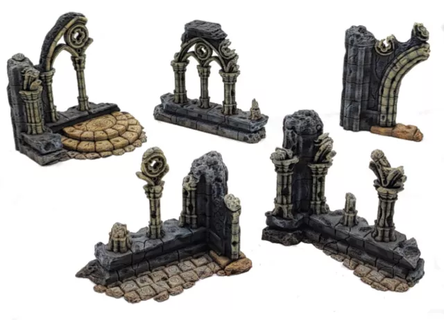 💥 Ruinen • Tabletop Gelände Terrain Mauer • bspw. für Warhammer 40k DnD HdR RPG