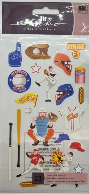 Sports Theme | Baseball Basketball Bowl Football + | Scrapbook Stickers | Sticko