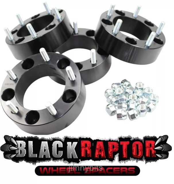 Black Raptor 50mm Aluminium Wheel Spacers for Land Rover Discovery 1