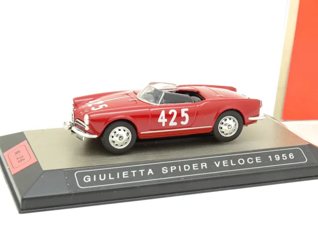 M4 / Fabbri 1/43 - Alfa Romeo Giulietta Spider Veloce Mille Miglia 1958