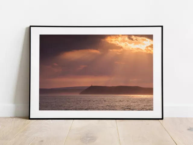 Stepper Point Print | Cornish Sunset Wall Art for Sale - Home Decor Gifts