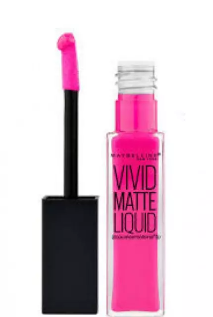 15 Electric Pink - Rouge à lèvre Vivid Matte Liquid Gemey Maybelline