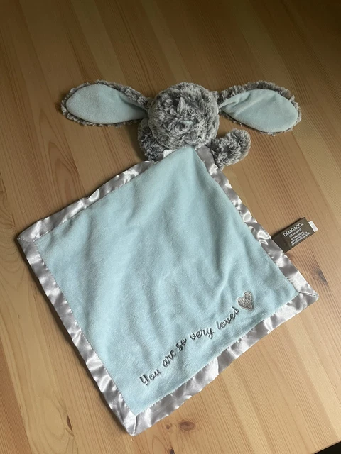 Demdaco Benjamin Bunny Plush Blue Baby Security Lovey "You are so very Loved"