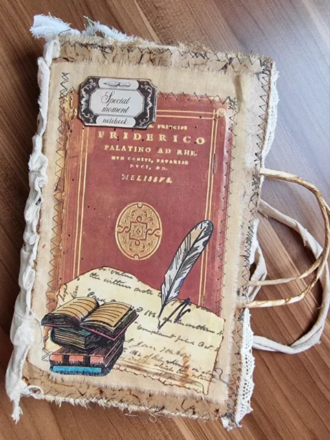 Junk Journal Buch "Bücher" Vintage Handarbeit Tagebuch Notizbuch Unikat 