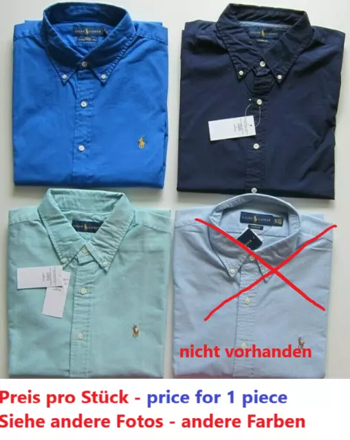 Polo Ralph Lauren Herren- Hemd -NEU- kurzarm-XL-Preis pro Stück