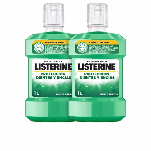 Hygiène Listerine unisex DIENTES & ENCÍAS ENJUAGUE BUCAL coffret 2 x 1000 ml