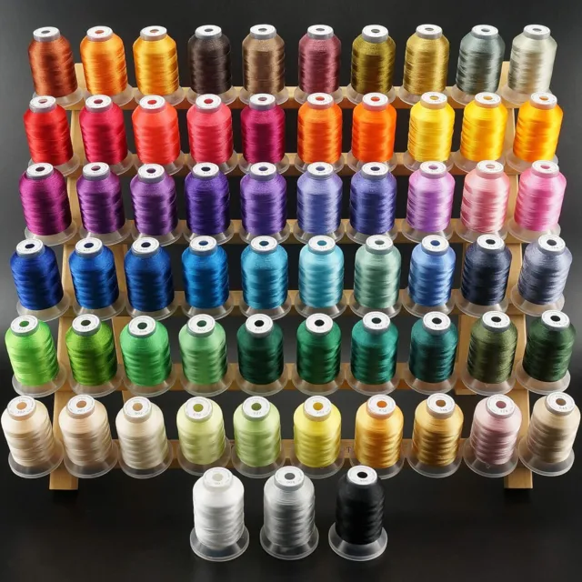 New Brothread 63 Brother Colors Polyester Thread Kit for Embroidery Machines