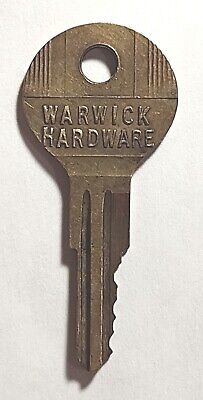 Cerraduras de repuesto vintage Key WARWICK HARDWARE 4548 Hazelton Appx 1-7/8