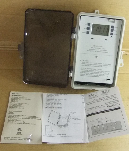 SURAIELEC POOL TIMER, 7Day Programmable Digital Box Timer Switch, 40