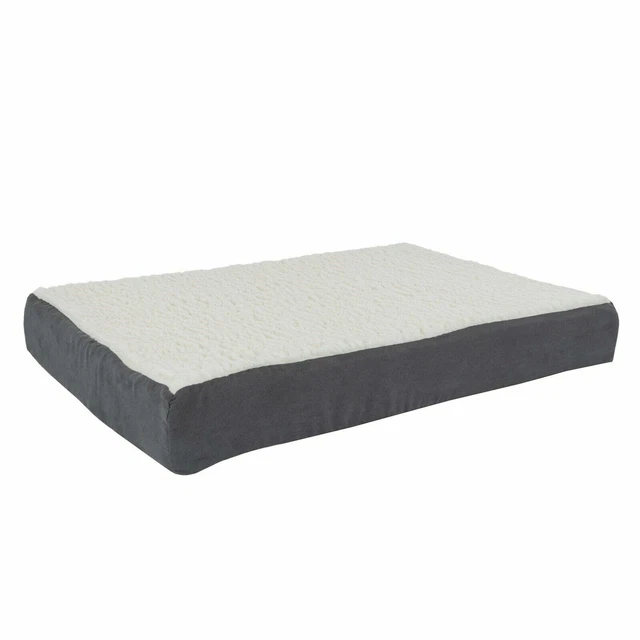 Orthopedic Dog Bed Memory Foam Cozy Sherpa 30 x 20 x 4 Washable Cover