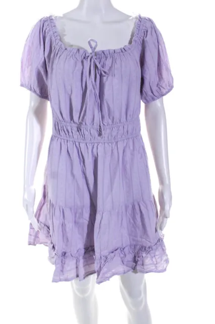 Lost + Wander Womens Lilac Mini Dress Lilac Size L