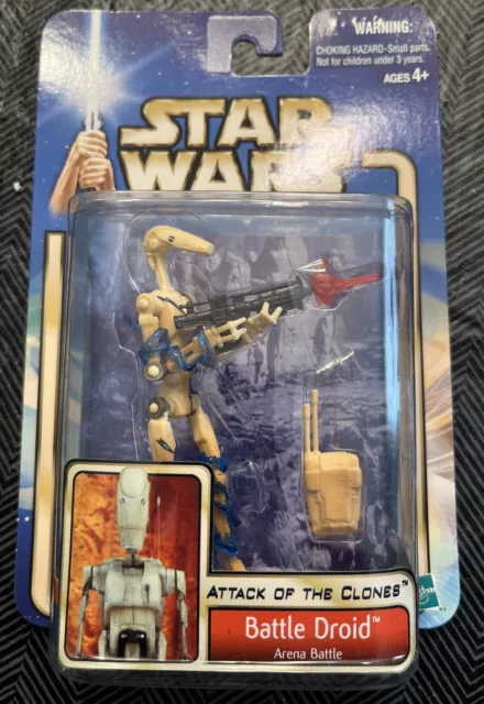 Star Wars Saga Episode II Attack of the Clones Battle Droid Action Figure MOC