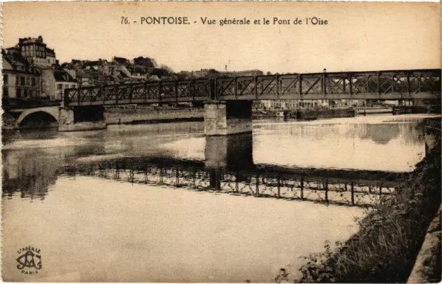 CPA PONTOISE - Vue générale et le Pont de l'Oise (68869)