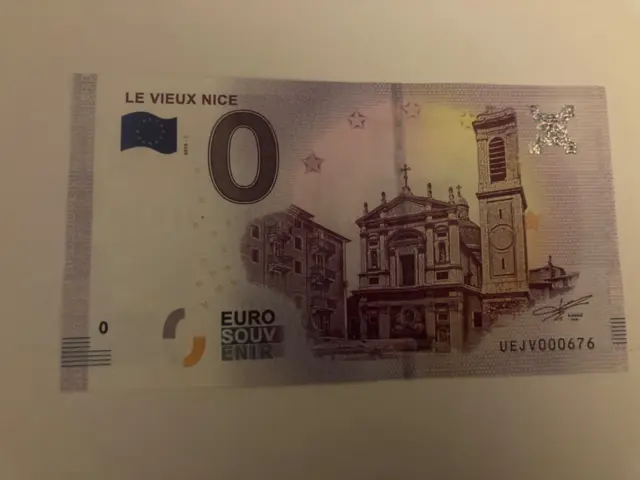 Billet Touristique 0 Euro Zéro Euro Le Vieux Nice 2018