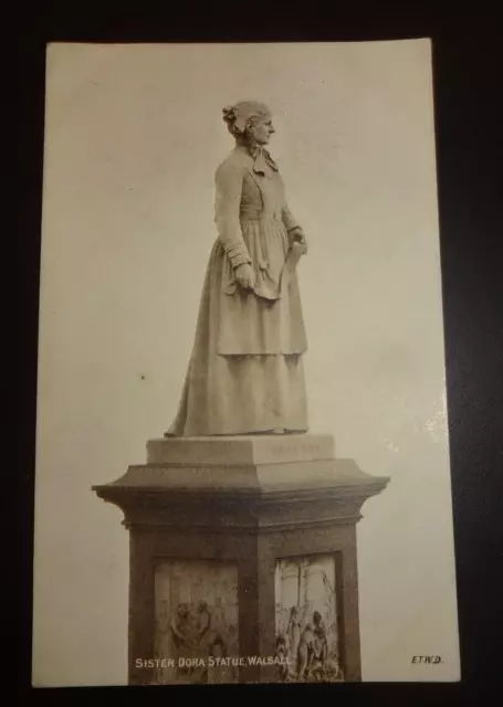 Sister Dora Statue Walsall  Vintage Postcard  Dainty Series