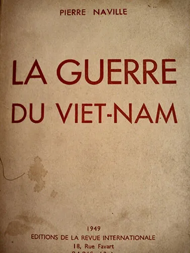 La  guerre du Viet-Nam,  Pierre Naville,  Vietnam, war, 1949