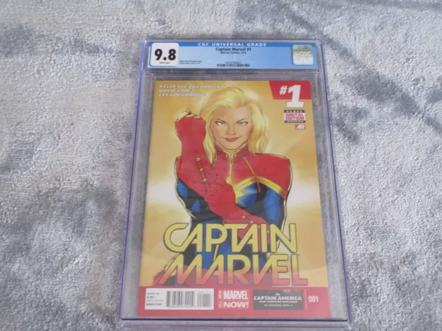 CGC 9.8 Captain Marvel # 1, Marvel comics 2014