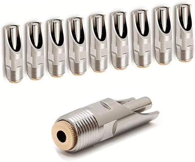 Pack of 10 Pig Waterer Hog Nipple, Stainless Steel Automatic Pig Nipple Water D