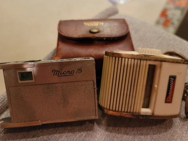 Antiguo Micro 16 Bolsillo Cámara-Paquete De Cigarrillos Tamaño - Y Lector De Luz Sixtomat