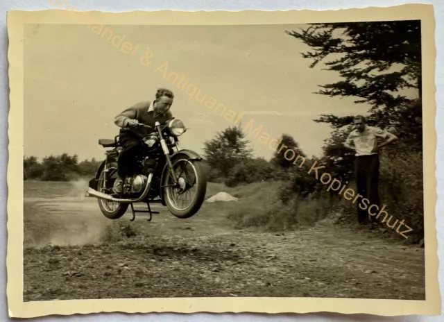 orig. Foto Motorrad Oldtimer 1955