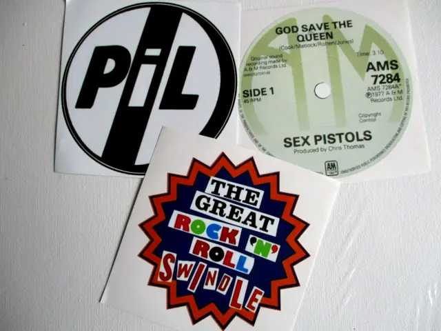 Punk Vinyl Sticker Job Lot - Pil Sex Pistols