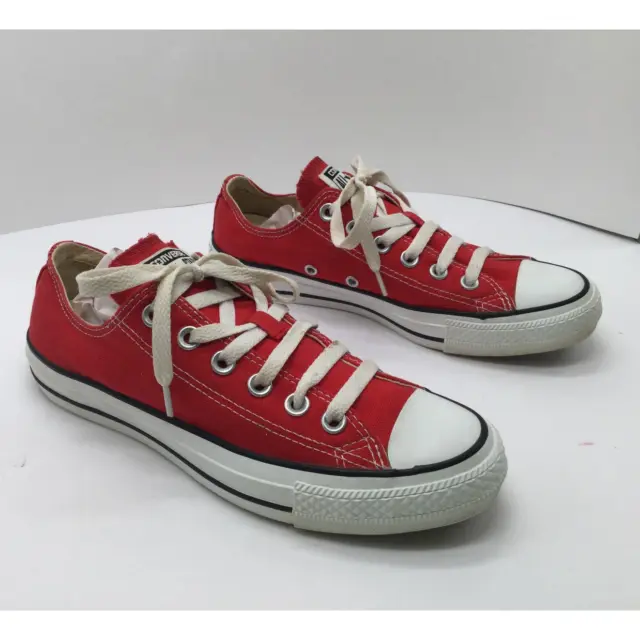Converse Chuck Taylor All Star Red Low Top Womens 7 Mens 5