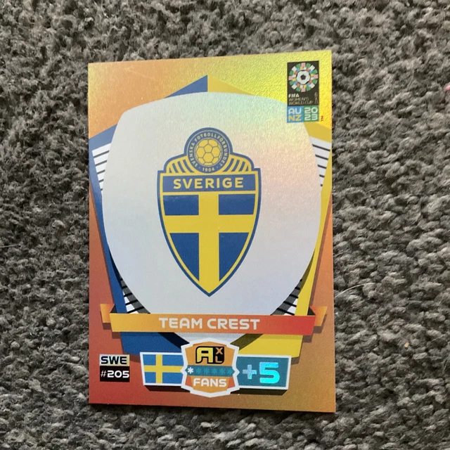 PANINI ADRENALYN XL FIFA Women’s World Cup 2023 Sweden Team Crest 205