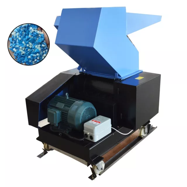 Electric Plastic Shredder 7.5KW for Plastic Bottle Rubber Wood Grain Recycling 2