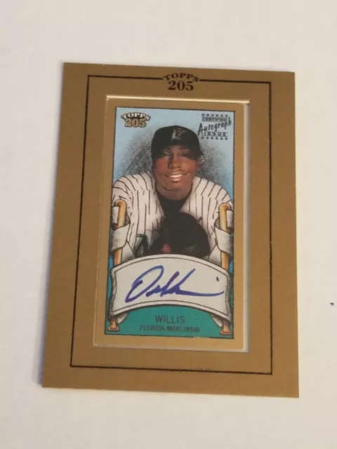 Dontrelle Willis 2003 Topps 205 Autograph Auto Mini Framed SP Florida Marlins 🔥