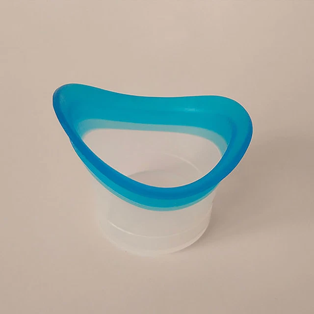 10ml Eyewash Cup Reusable Soothing Tired Eyes Silicone Medical Eye Wash Cup with 2