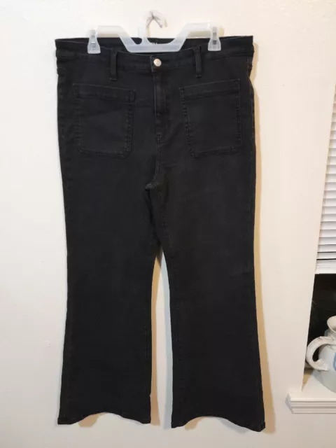 Time And Tru Jeans Womens Petite Size 14P Black Skinny High Rise Pants