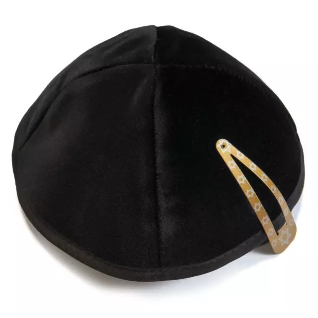 Noir Kippa 20 CM Taille Juif Velours Rond Kipa Kippa Tête Housse Israël