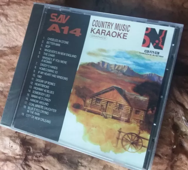 Karaoke cdg disc BMB Nikkodo SAV-A14 Country,see descript.19 trks/artist, NEW