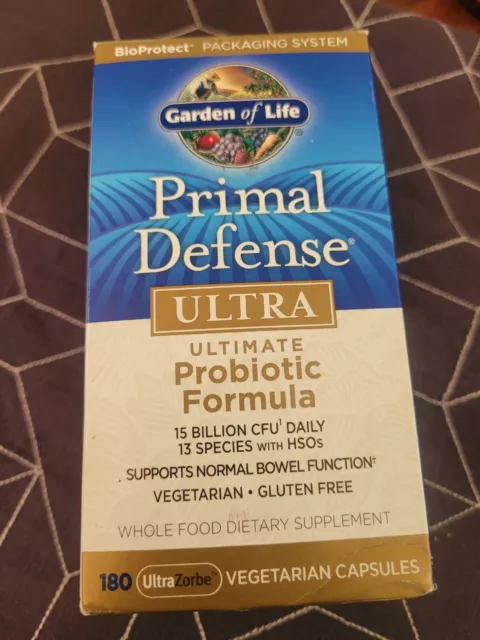 Garden of Life Primal Ultra Probiotic Supplement - 180 Cap Exp 6/30/23