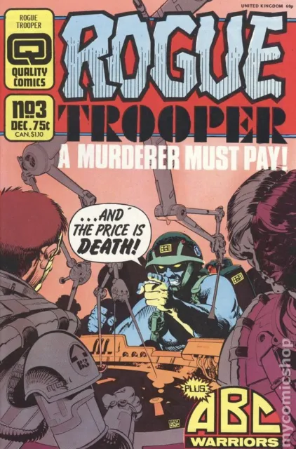 Rogue Trooper #3 FN 1986 Stock Image