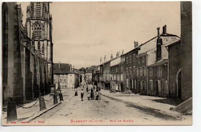 BLAMONT - Meurthe et Moselle - CPA 54 - children's rue de Barbas