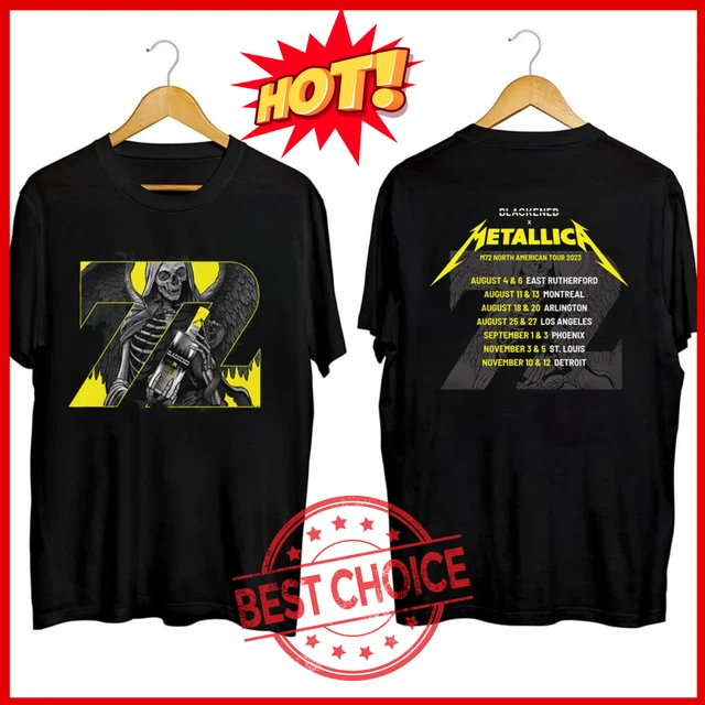 METALLICA BAND M72 Seasons World Tour 2023 2024 Tour Tshirt 2 Sided S