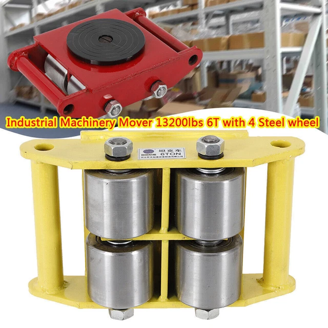 360° Industrial Machinery Mover 6Ton Heavy Duty Machine Dolly Skate Roller US