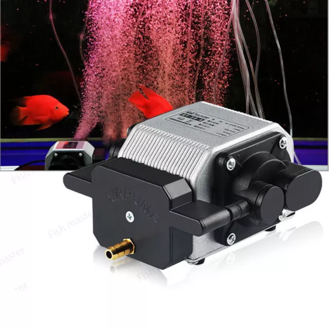 25W DC 12V Aquarium Air Pump Ultra Quiet Aerator Pump 48L/min Flow Compressor