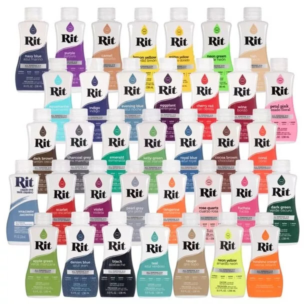 Rit All-Purpose Liquid Dye 8 Oz Pick A Color (Free & Fast Shipping)